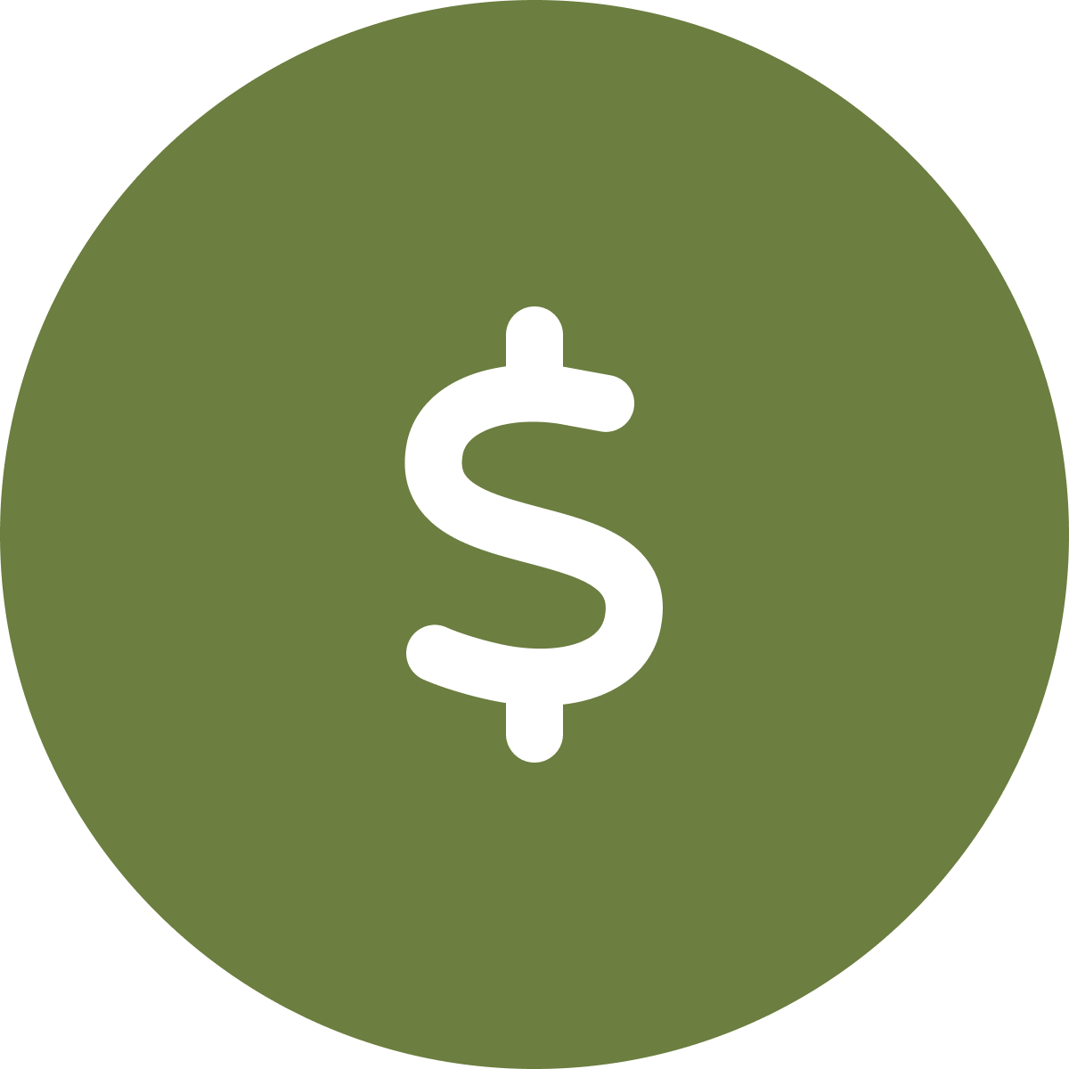 Dollar sign icon